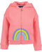 Blue Seven Full-Zip Hoody – Salmon with Pastel Rainbow Design 764701